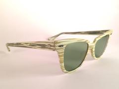 New Ray Ban 1960's Mint Green Mid Century Black G15 Lenses B&L USA Sunglasses