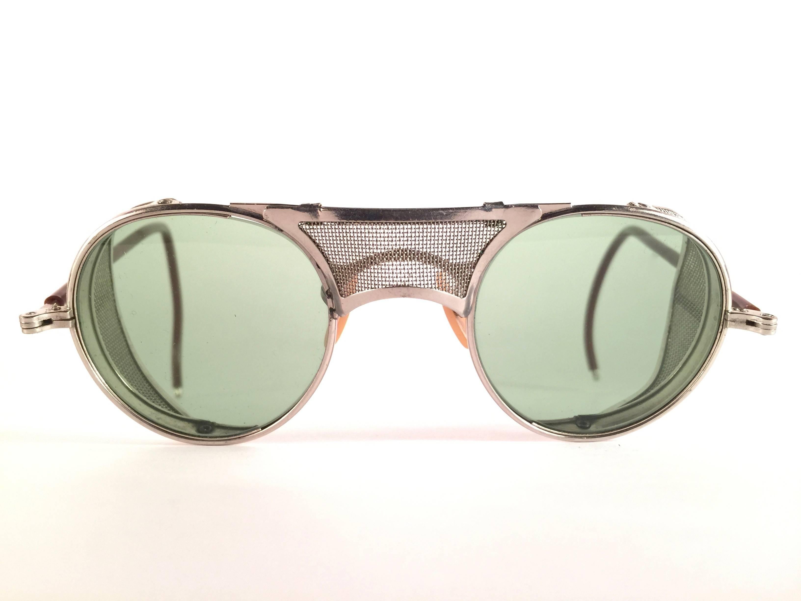 Gray New Vintage Bausch & Lomb Goggles Steampunk 1950's Collectors Item Sunglasses 