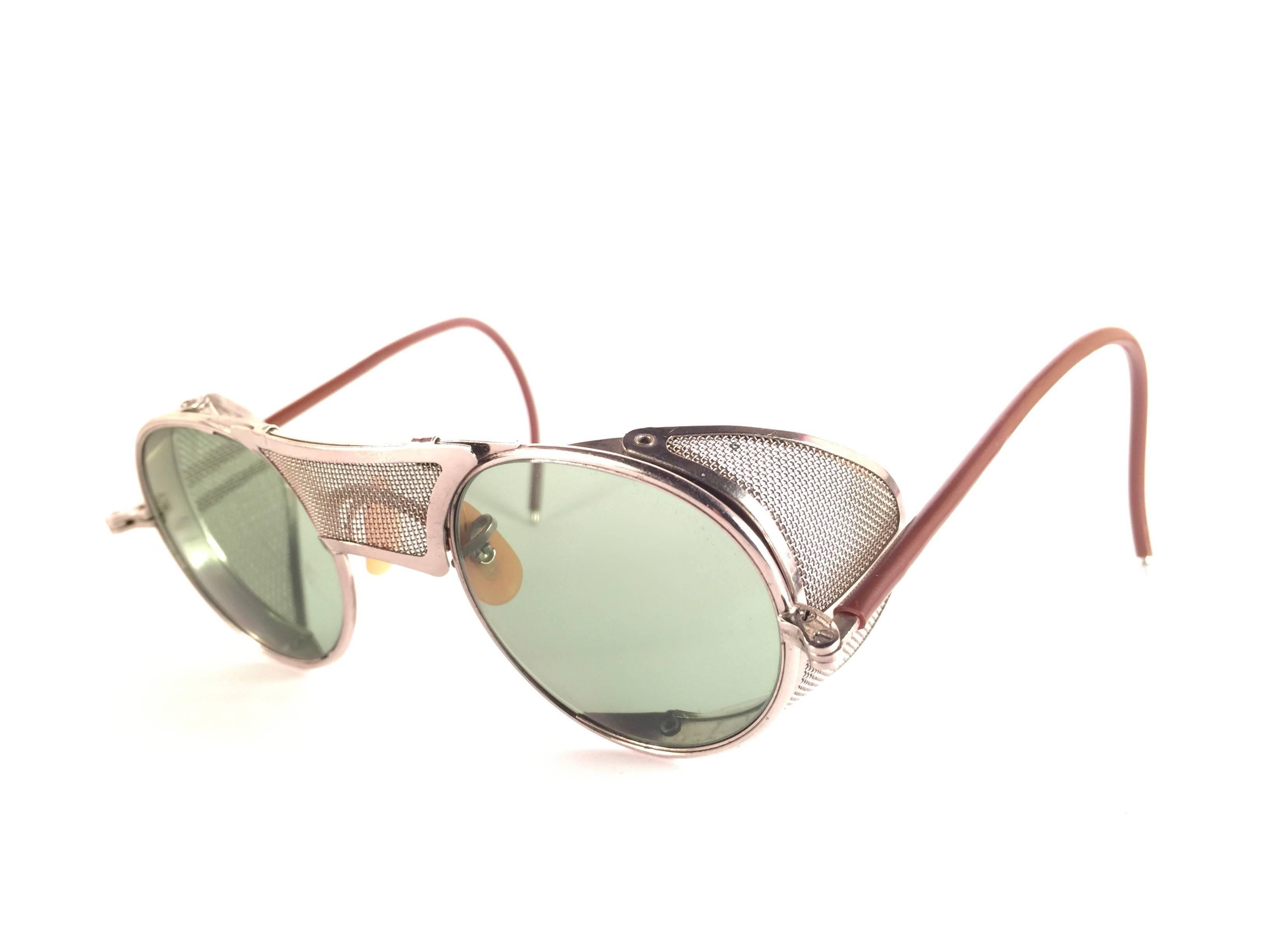Women's or Men's New Vintage Bausch & Lomb Goggles Steampunk 1950's Collectors Item Sunglasses 