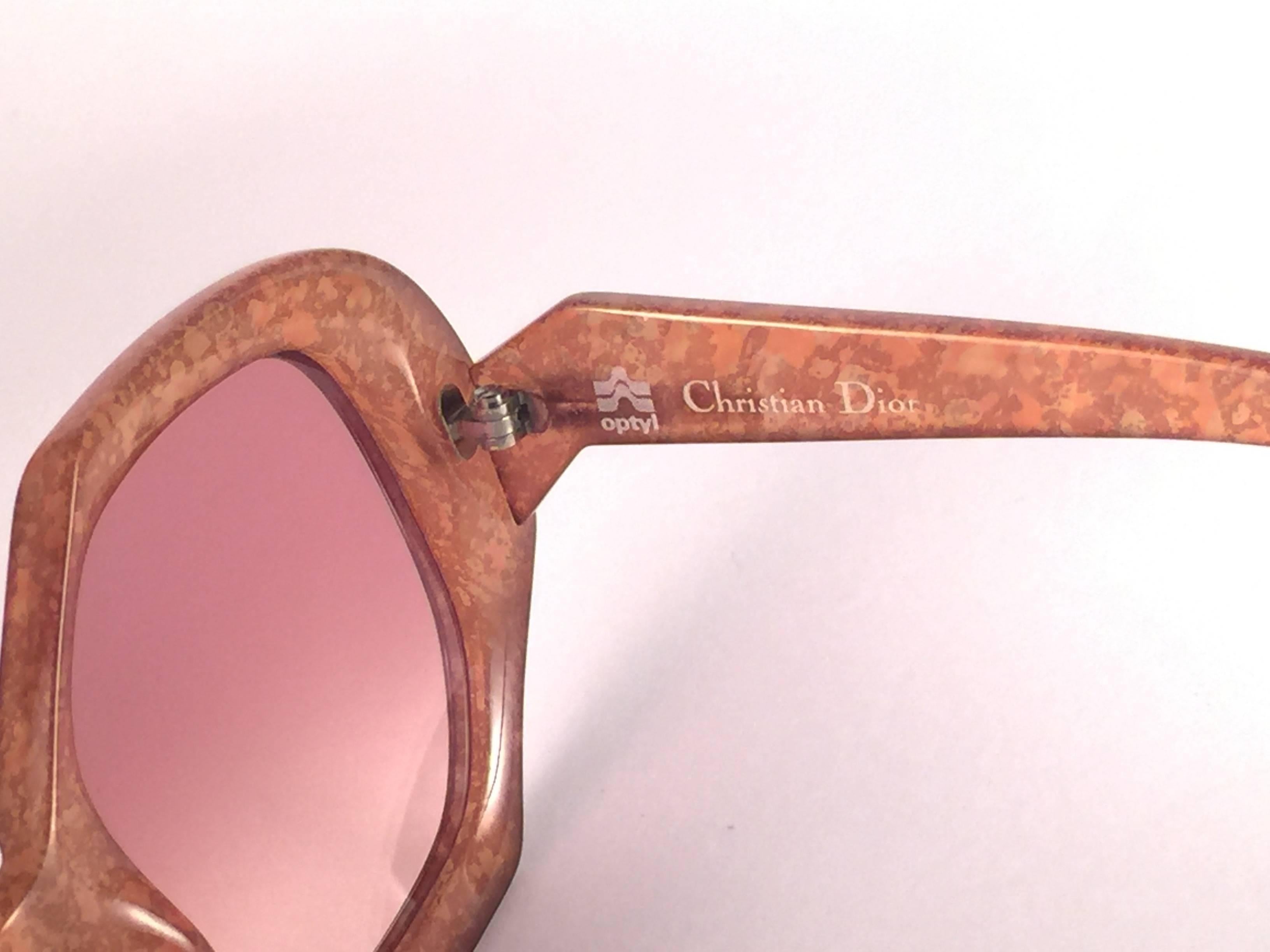 New Vintage Christian Dior 2031 30 Jasped Brown Optyl Sunglasses Germany 1