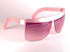 New Vintage Courreges Pearled Rose 7853 Grey Lenses 1970's France Sunglasses