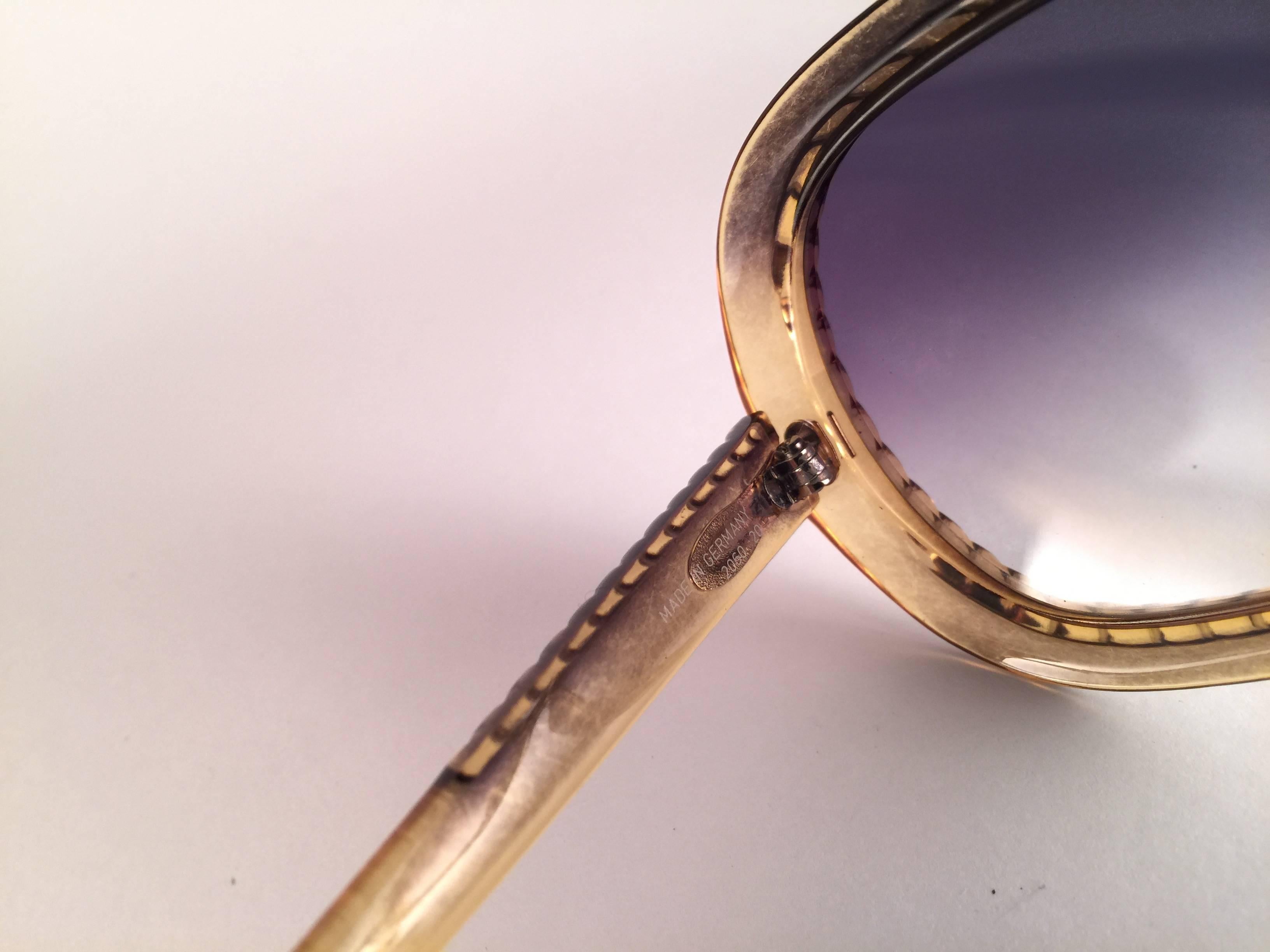 New Vintage Christian Dior 2060 20 Two Tone Braid Optyl Sunglasses Germany 1