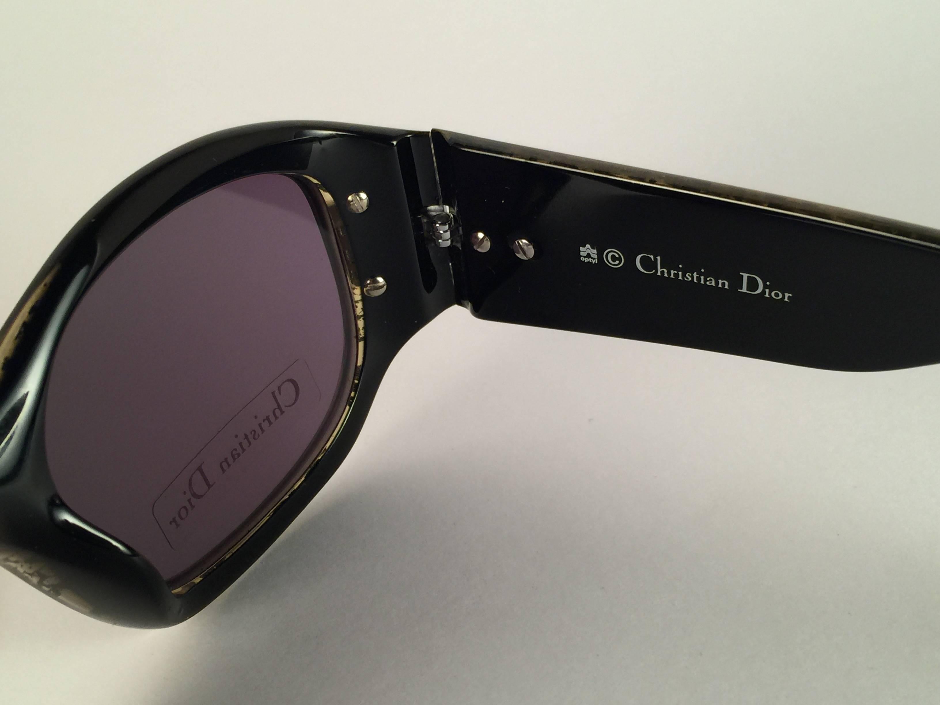 New Vintage Christian Dior 2958 Snake Print 1990's Optyl Sunglasses Austria In New Condition In Baleares, Baleares