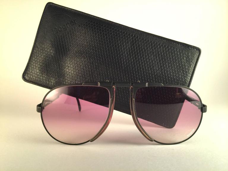 New Vintage Bogner By Eschenbach 7001 Large Black Matte Roger Moore  Sunglasses at 1stDibs | eschenbach sunglasses, bogner sunglasses