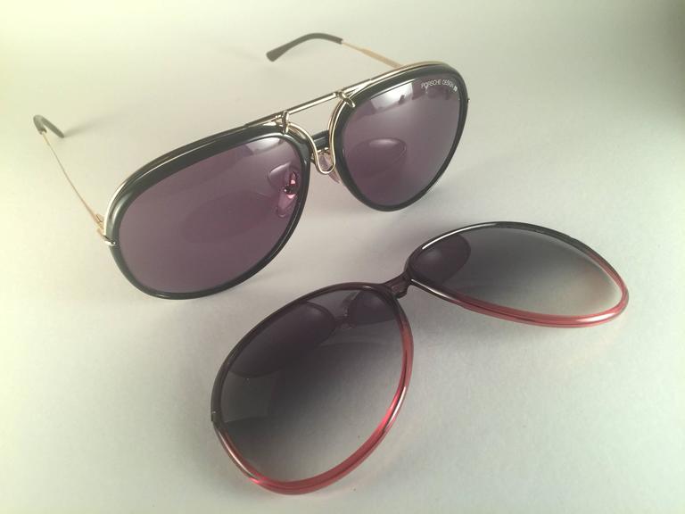 New Vintage Porsche Design By Carrera 5632 Gold Changeable Front