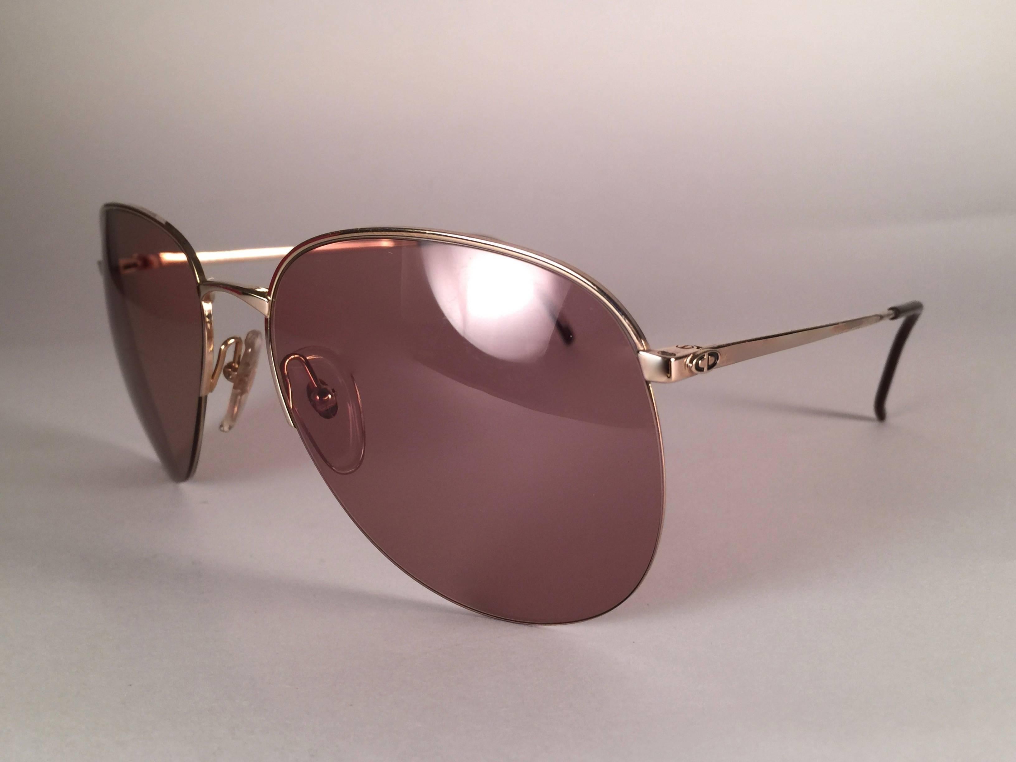 New Vintage Christian Dior Monsieur 2237 Half Frame Optyl Germany Sunglasses In New Condition In Baleares, Baleares