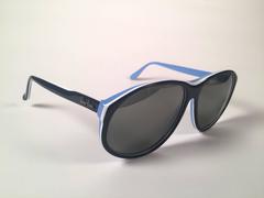 Mint Vintage Ray Ban B&L Arcadia White & Blue Mirror Lenses Sunglasses USA