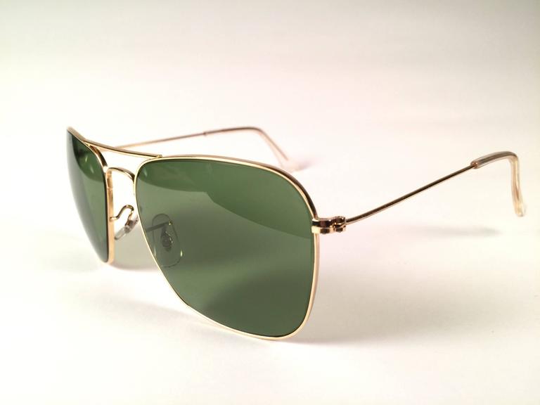 New Vintage Ray Ban Caravan Gold 62MM RB3 Green Lenses 1970's B&L  Sunglasses at 1stDibs | ray ban caravan 62mm, ray ban 1970s sunglasses, ray-ban  caravan vintage