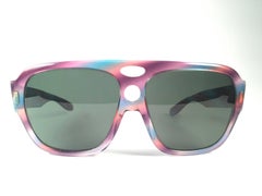 New Vintage Ray Ban B&L Corrigan II Multicolor G15 Grey Lenses Sunglasses USA