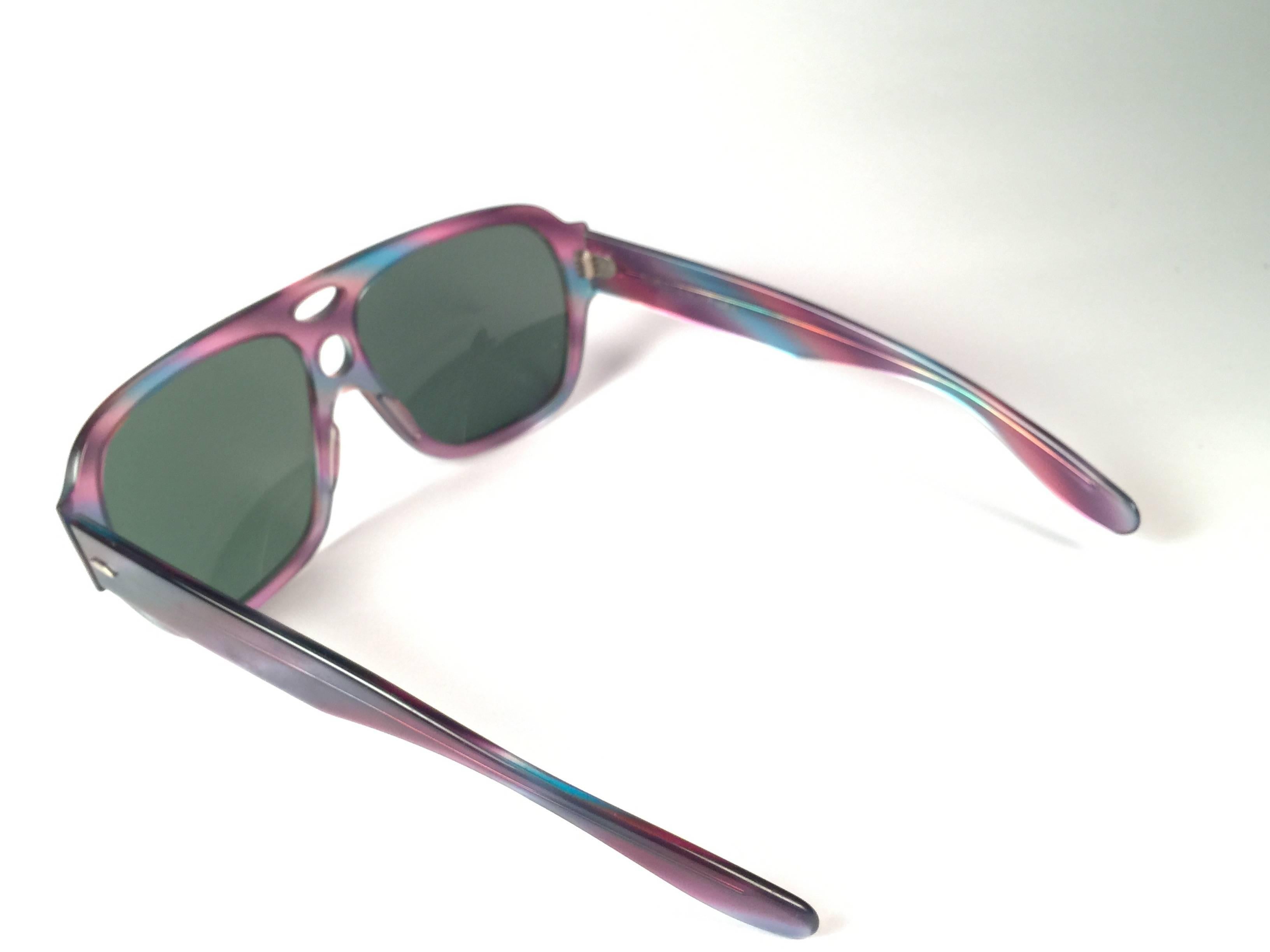 Neu Vintage Ray Ban B&L Corrigan II Mehrfarbige G15 Graue Vintage-Lenses-Sonnenbrille, USA im Angebot 1