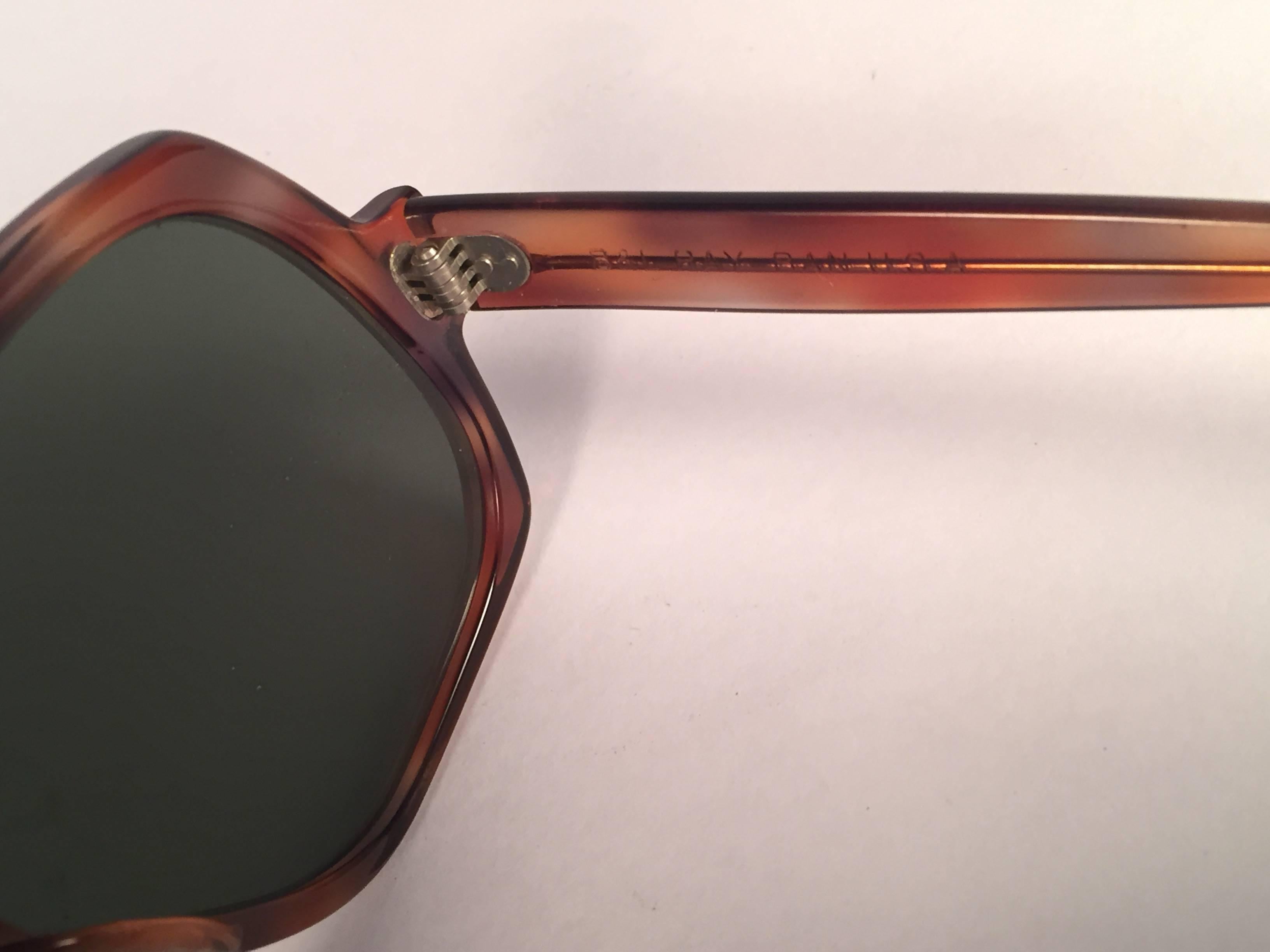 New Vintage Ray Ban B&L BradshawTortoise G15 Grey Lenses Sunglasses USA 1