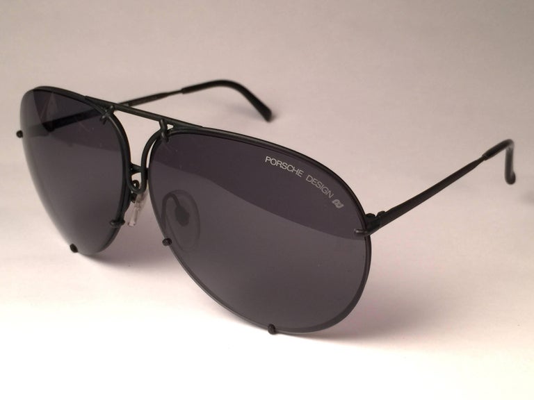 2 Paires Lunettes De Soleil Porsche Carrera Années 80 - Aviateur Doré - Made In Austria