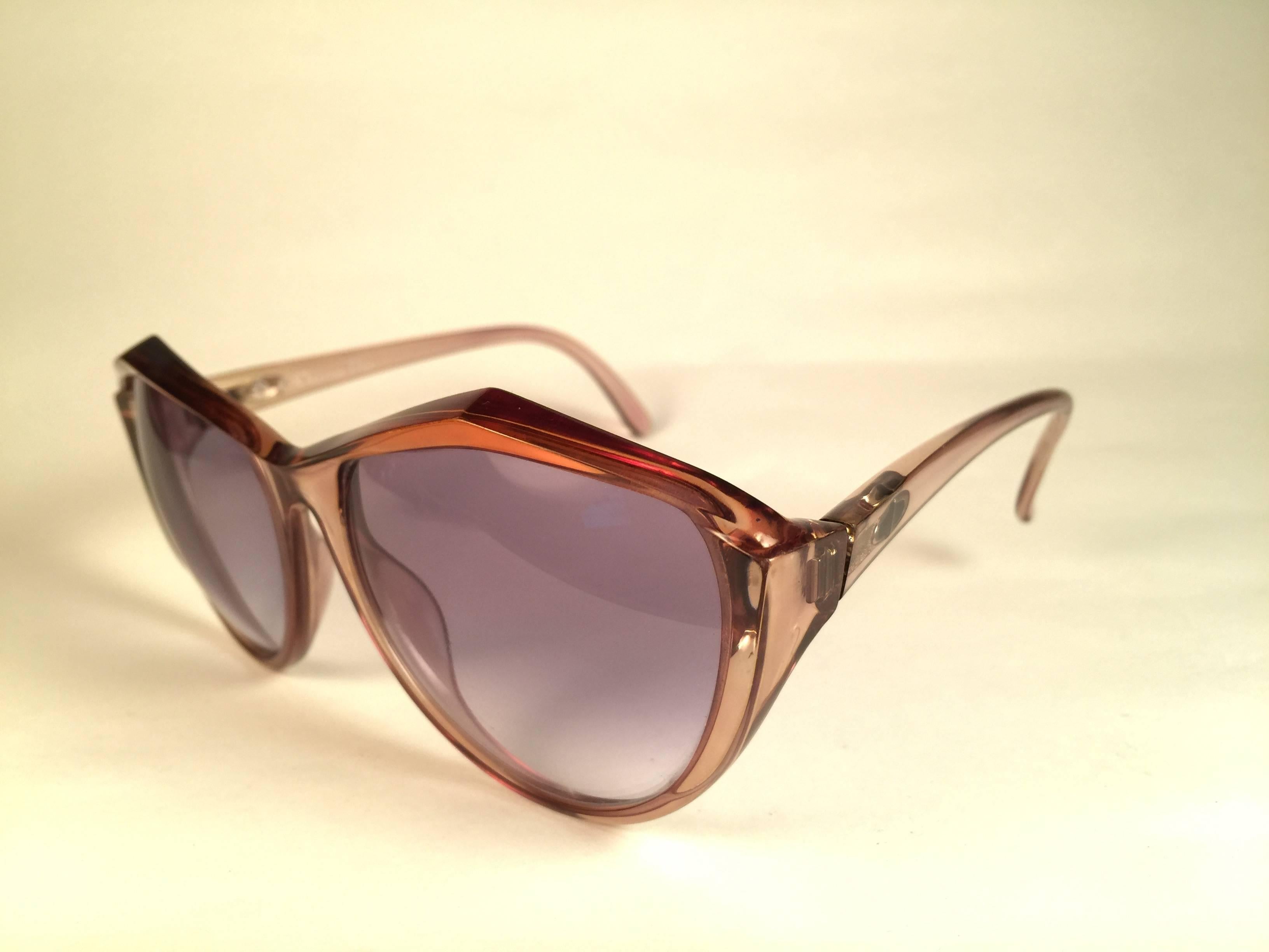 New Vintage Christian Dior 2234 Translucent Oversized Optyl Sunglasses In Excellent Condition In Baleares, Baleares