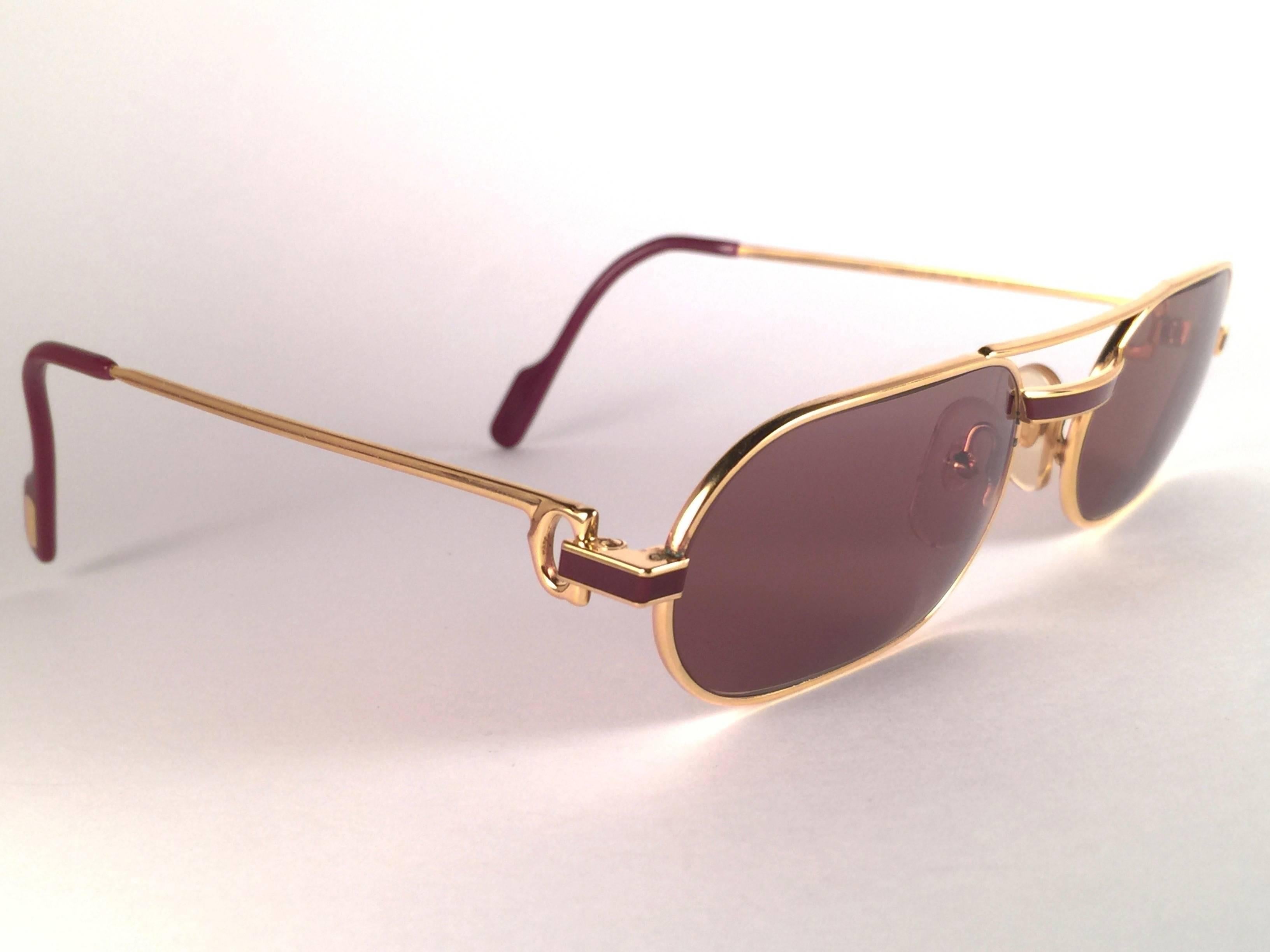 Cartier Louis Laque De Chine Medium 55mm Frankreich-Sonnenbrille für Damen oder Herren im Angebot