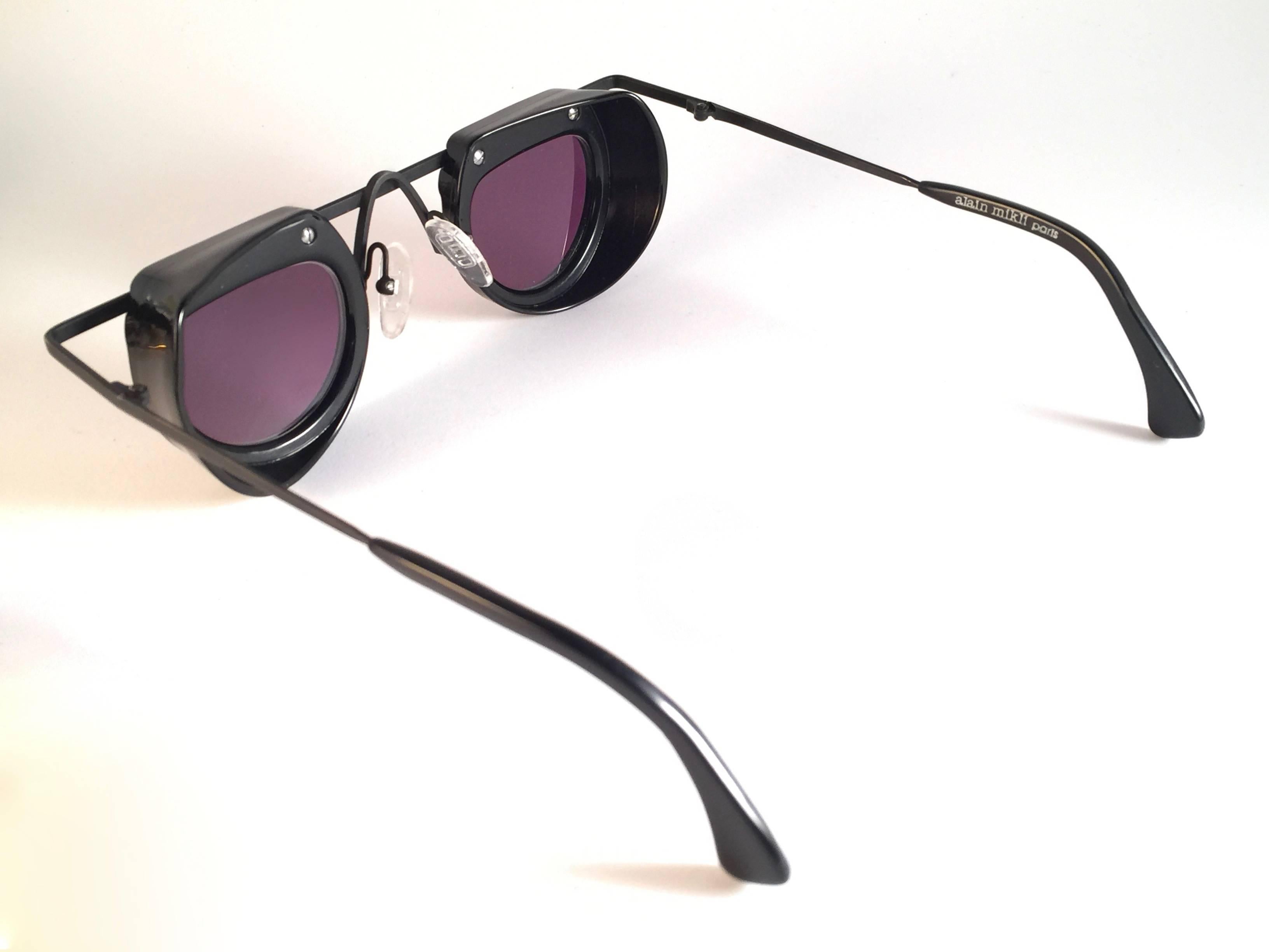 New Vintage Rare Alain Mikli Black 5002 France Sunglasses 1980 1