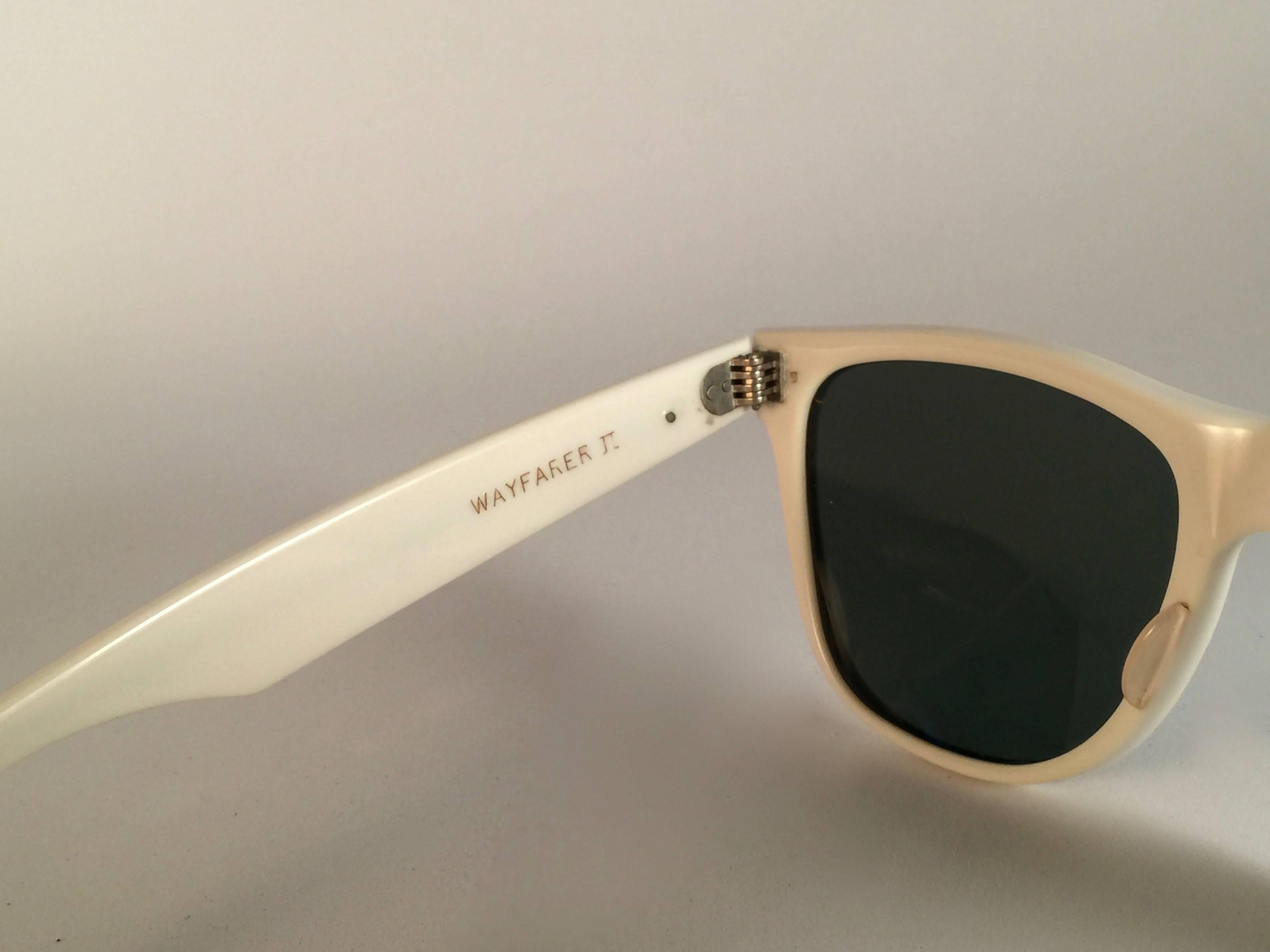 white 80s sunglasses