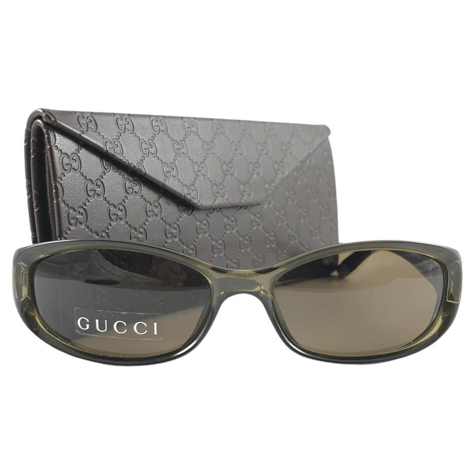 New Vintage Gucci 2456/S Translucent Optyl Sunglasses 1990's Made in Italy Y2K