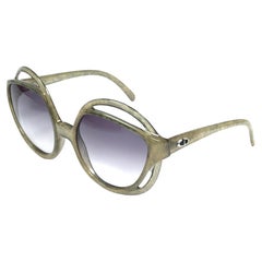 New Vintage Christian Dior 2027 60 Green Jasped Optyl Sunglasses