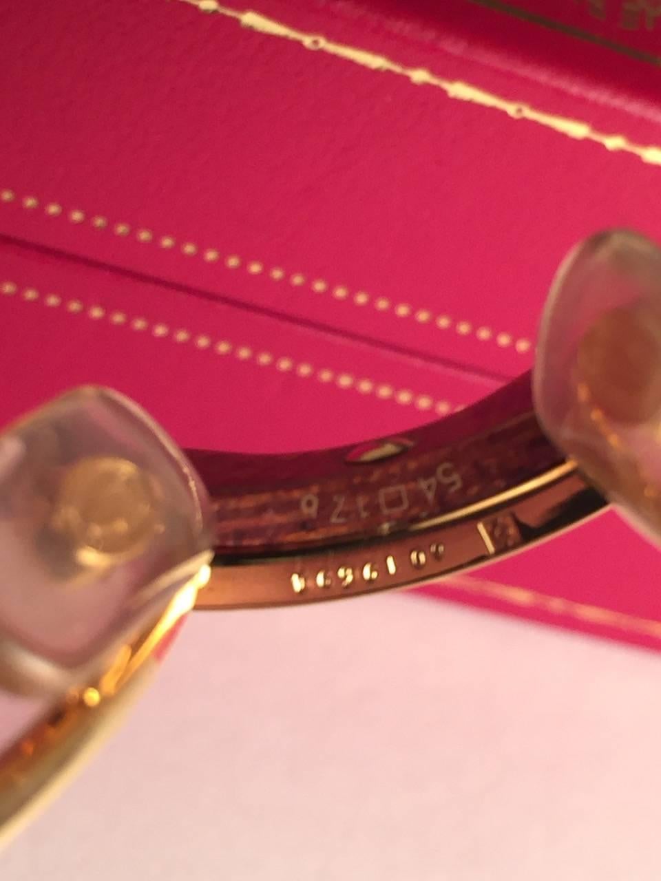 Nouveau Lunettes de soleil Cartier Malmaison Bois Précieux Palissandre et Or 54mm Neuf à Baleares, Baleares