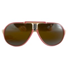 Vintage Carrera 5590 Aviador Deporte Lentes marrones Gafas de sol 80'S Austria