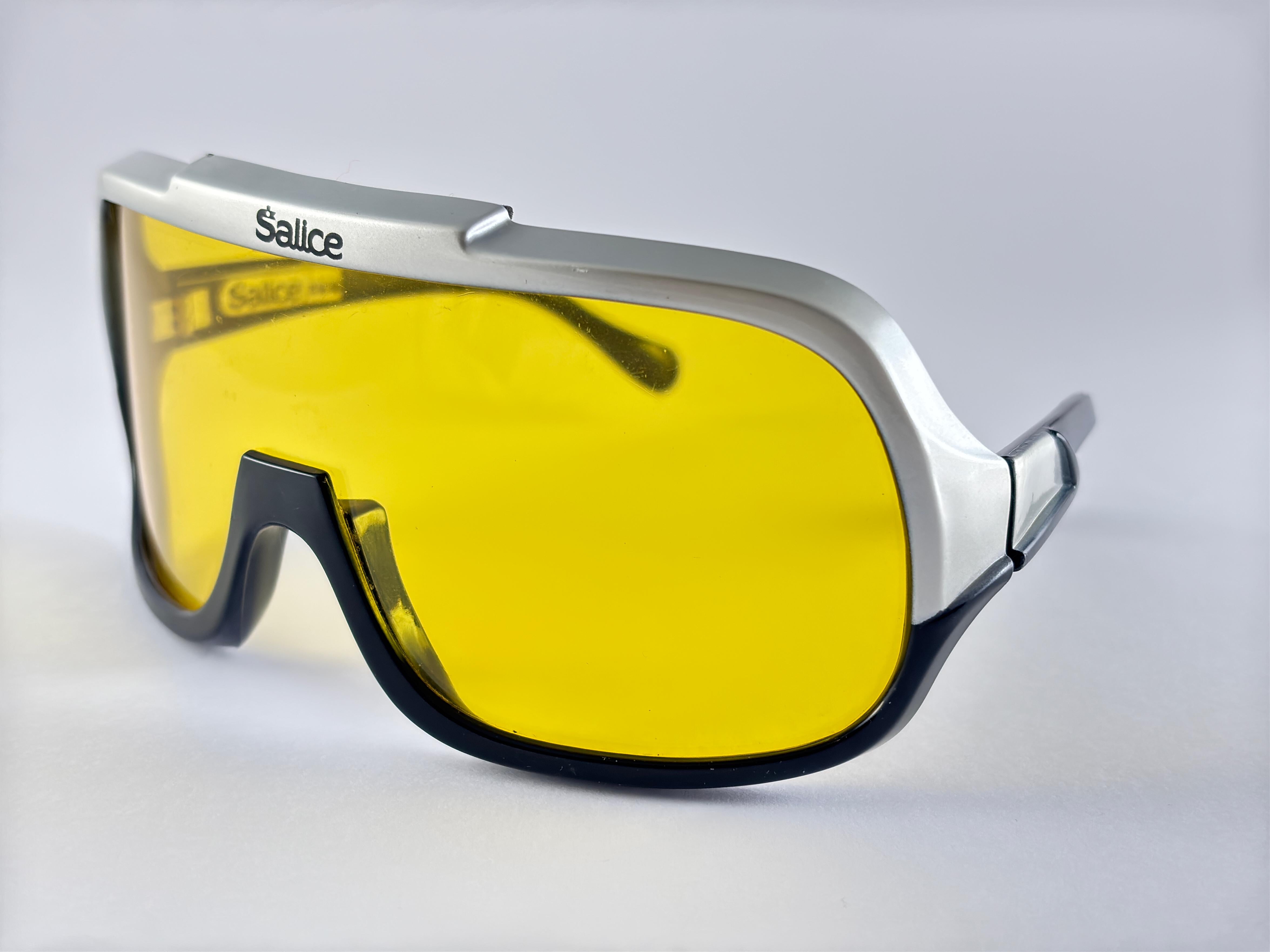 Gafas de sol vintage Salice Máscara Gianni Agnelli Made In Italy en venta 3
