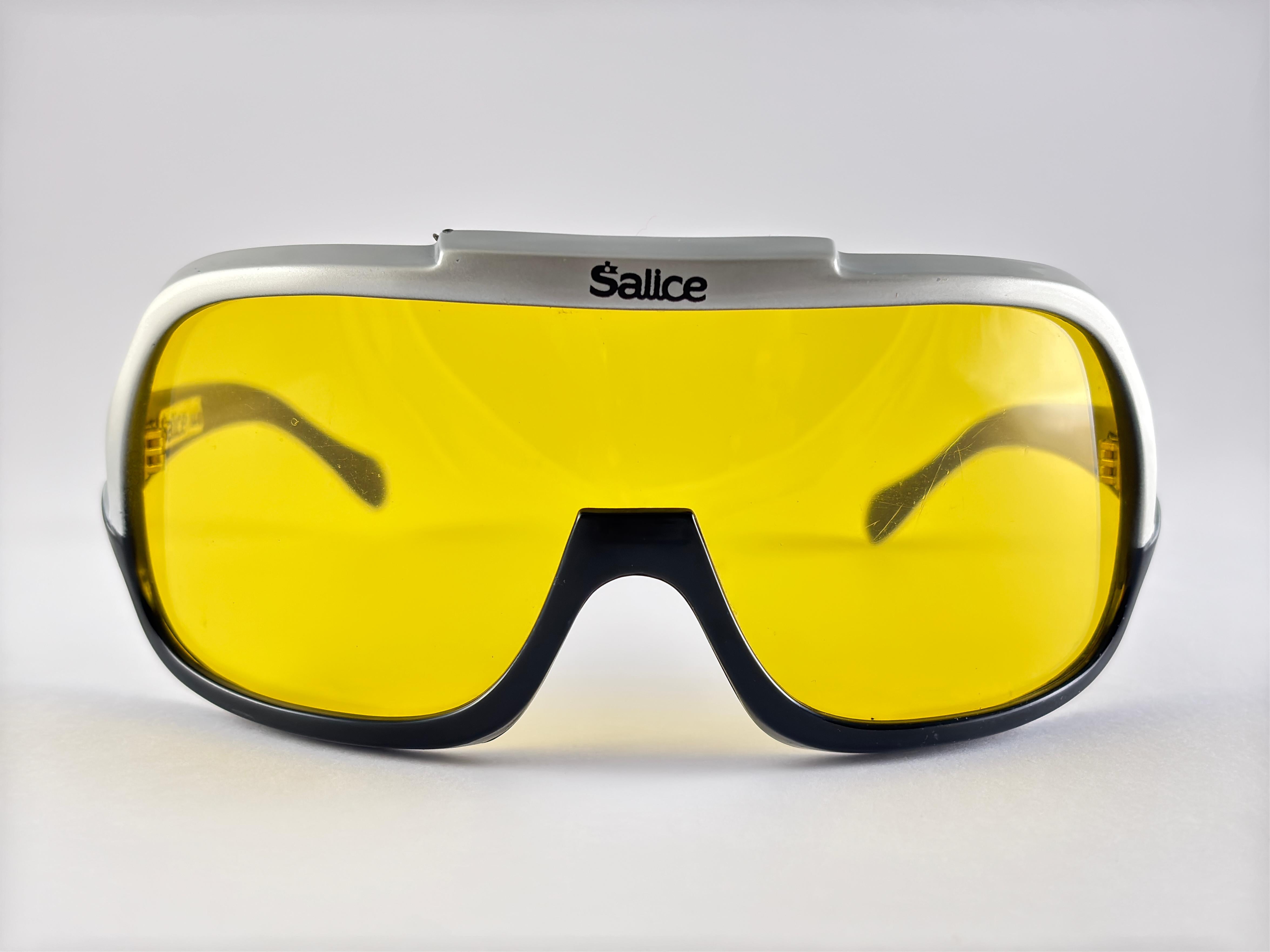 Gafas de sol vintage Salice Máscara Gianni Agnelli Made In Italy en venta 5