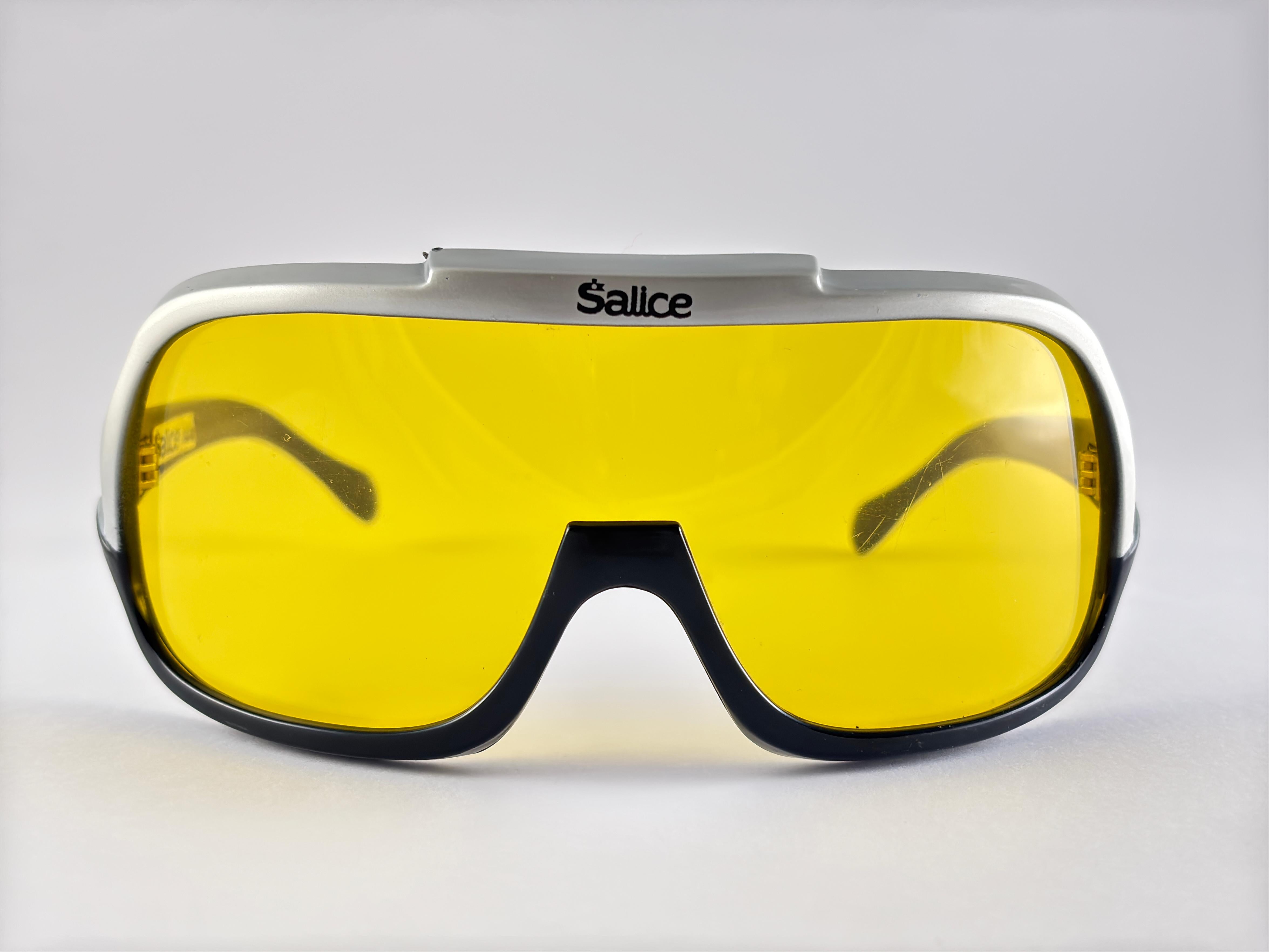 Gafas de sol vintage Salice Máscara Gianni Agnelli Made In Italy en venta 6