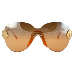 Vintage Christian Dior " Pilot "  Y2K Mask Wrap Around  Optyl Sunglasses