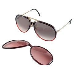 New Vintage Porsche Design By Carrera 5632 Wechselrahmen Sonnenbrille halb