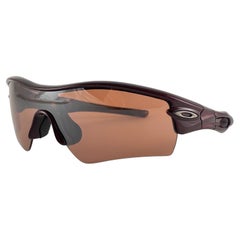 Nuevas gafas de sol Vintage Oakley Radar Burgundy Frame Rose Lens 1999