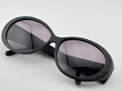 New Vintage Christian Dior 2054 Black Gold Oval Sunglasses Made In Austria