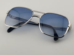 Vintage-Sonnenbrille von Metzler mit silbernem Mittelrahmen, hergestellt in Deutschland in den 1970er Jahren