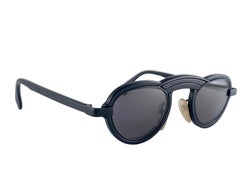 Lunettes de soleil Alain Mikli 5107, couleur 0102 (noir), « New Vintage », fabriquées en France, années 1980