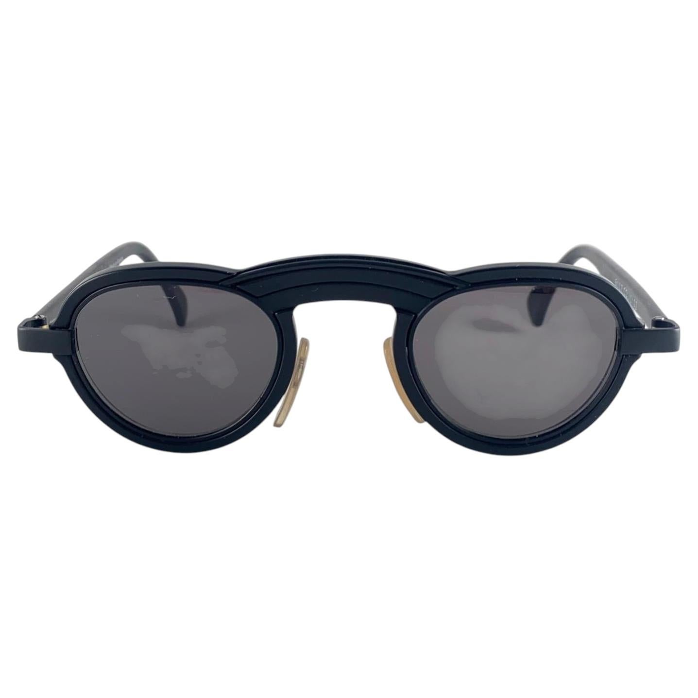 Neue Vintage-Sonnenbrille von Alain Mikli, Modell 5107, Farbe 0102, schwarz, hergestellt in Frankreich, 1980er Jahre