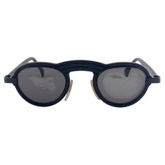 Lunettes de soleil Alain Mikli 5107, couleur 0102 (noir), « New Vintage », fabriquées en France, années 1980