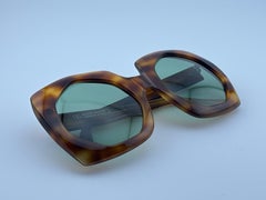 Gafas de sol vintage Oliver Goldsmith, de montura de carey y tamaño extragrande, de 1970, fabricadas en Inglaterra