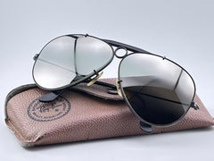 Vintage Ray Ban Black Shooter Double Mirror Lens 62MM B&L Sunglasses