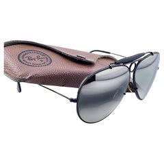 Vintage Ray Ban Black Shooter Double Mirror Lens 62MM B&L Sunglasses