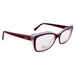 Gafas vintage de Christian Dior, modelo Cd 3283, color burdeos, de los años 80, fabricadas en Alemania