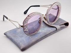 Vintage Tura Overzised Rhinestones Frame 1970'S Japan Sunglasses