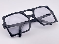 Vintage Anglo American Oversized Black Mod 101 Mask Sunglasses 1980