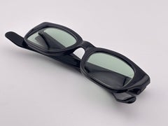 Vintage Metzler Robust Black Frame Sunglasses Made in Germany 1970's