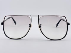 Ultra Rare 1970's Tura 448 Oversized Black & Red Light Lenses Sunglasses