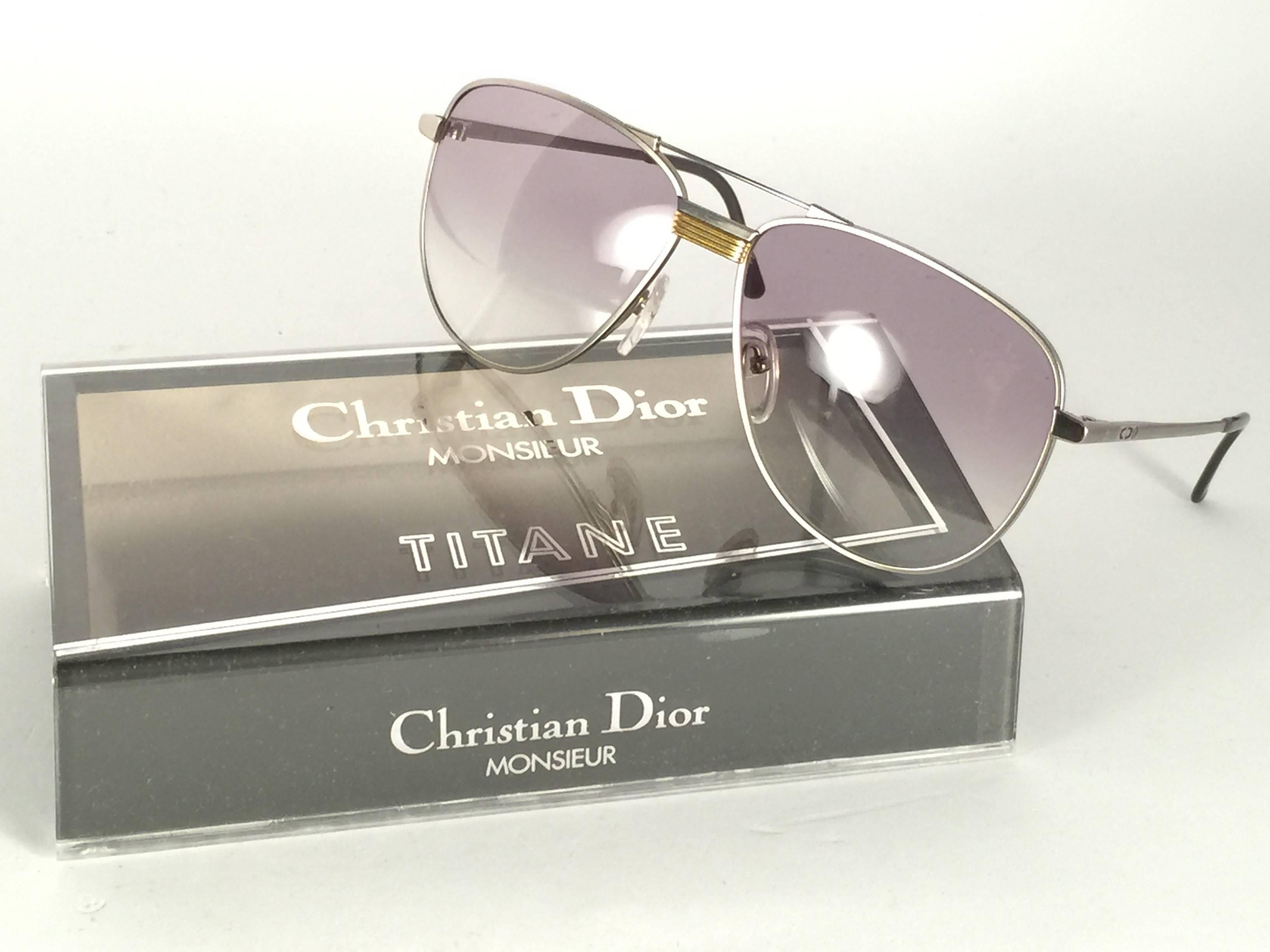 New Vintage Christian Dior Monsieur Titanium.

Designed and produced in the1980’s.  

Made by Optyl. Manufactured in Germany.   

New! never worn or displayed. Flawless pair!