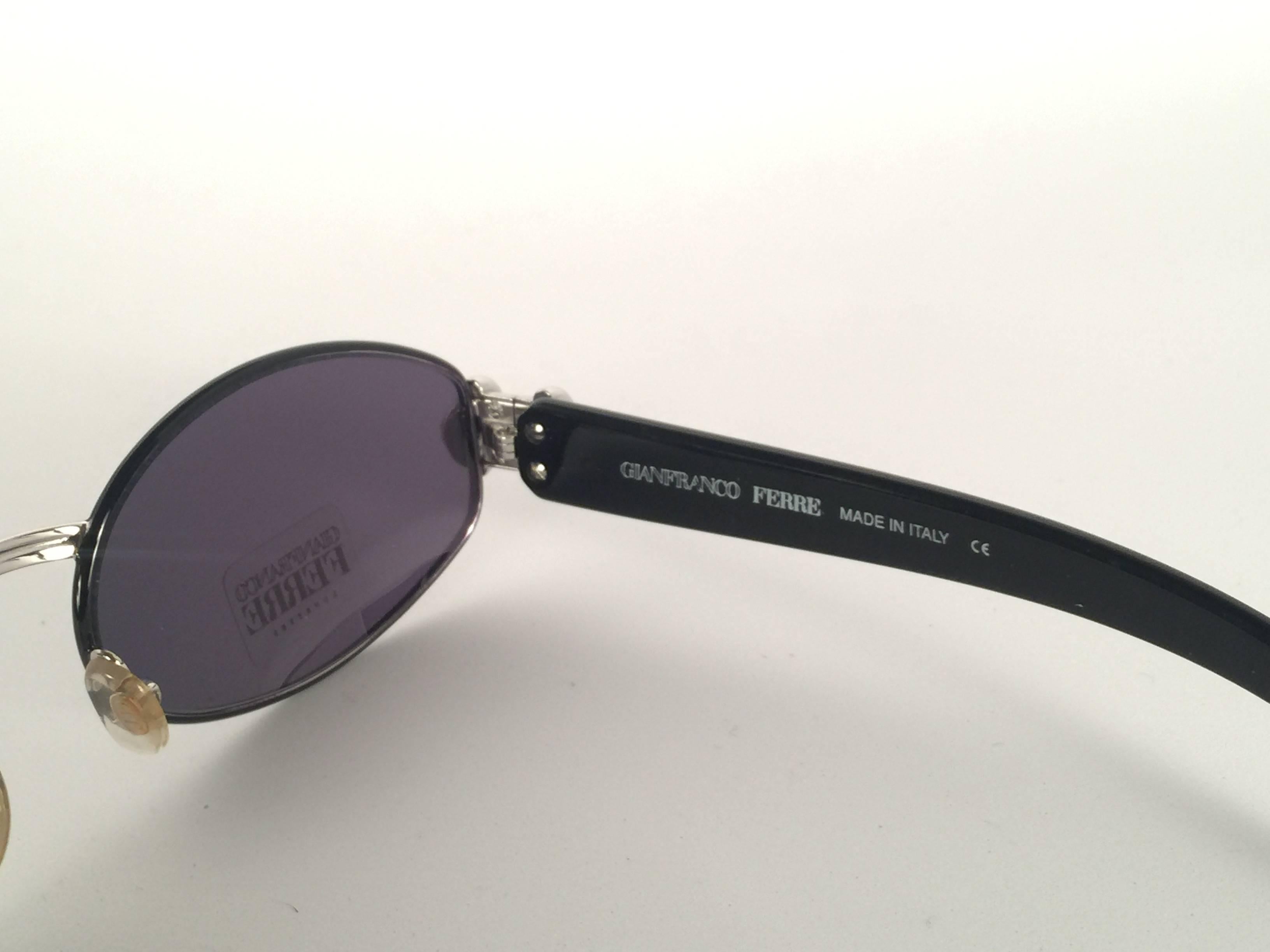 New Vintage Gianfranco Ferre Oval 1990's Made in Italy Sunglasses 1