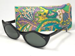 New Ray Ban Griffin 1960's Mid Century Black G15 Lenses B&L USA Sunglasses