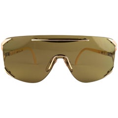 New Vintage Christian Dior 2434 47 Shield Optyl 1970 Sunglasses
