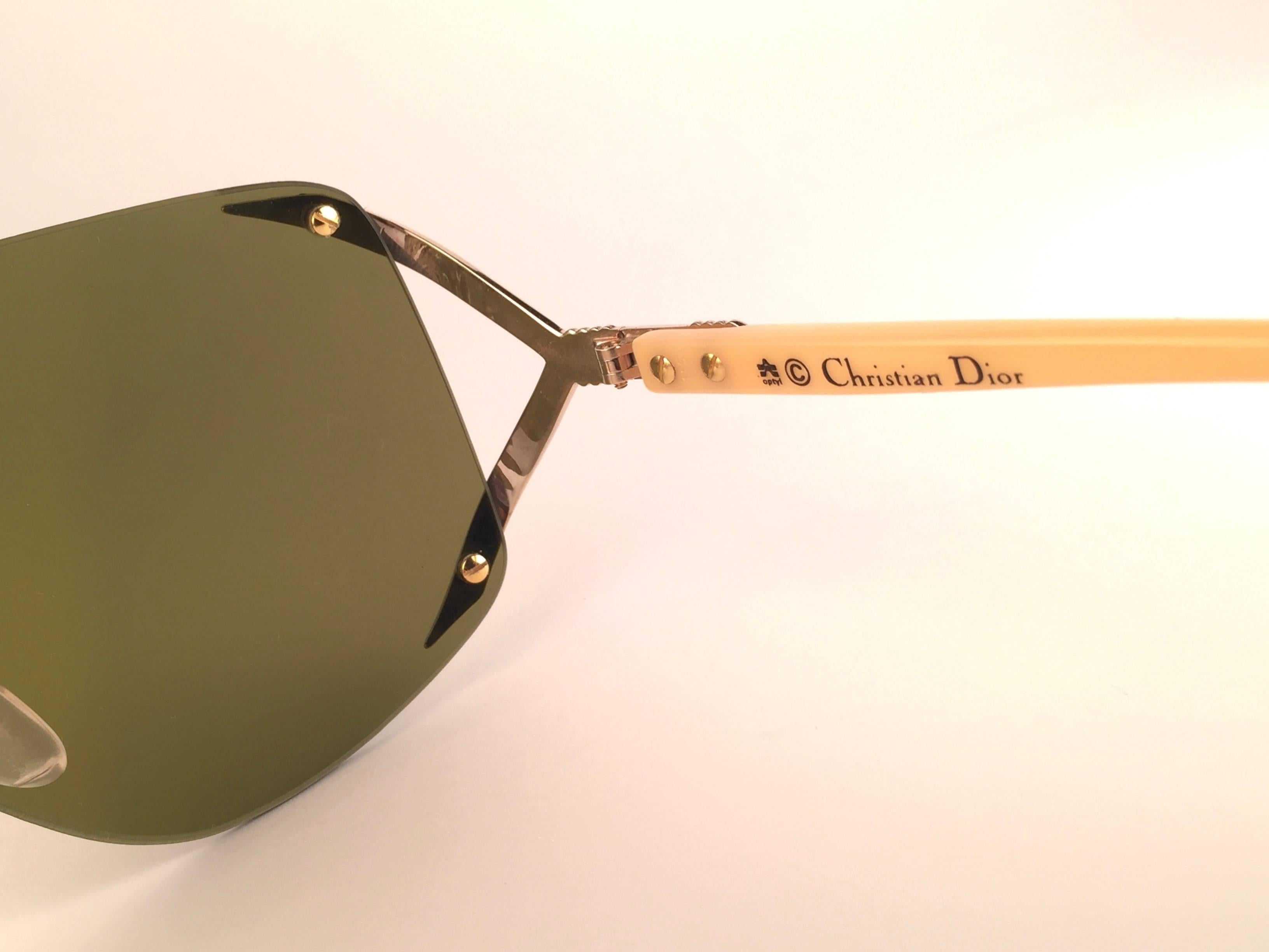  New Vintage Christian Dior 2434 47 Shield Optyl 1970 Sunglasses 1