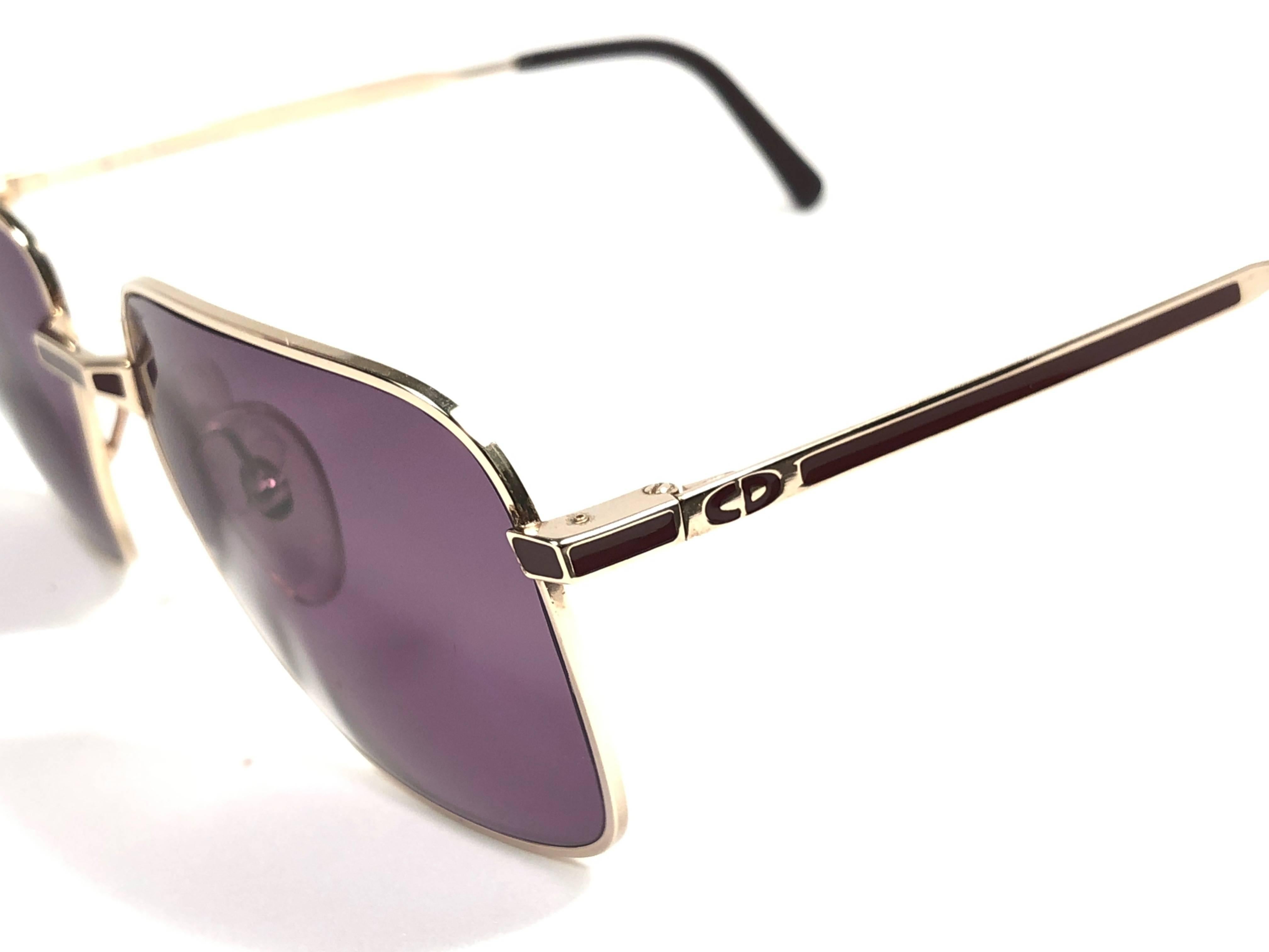 New Vintage Christian Dior Monsieur Silver Sunglasses 1970's Austria In New Condition In Baleares, Baleares