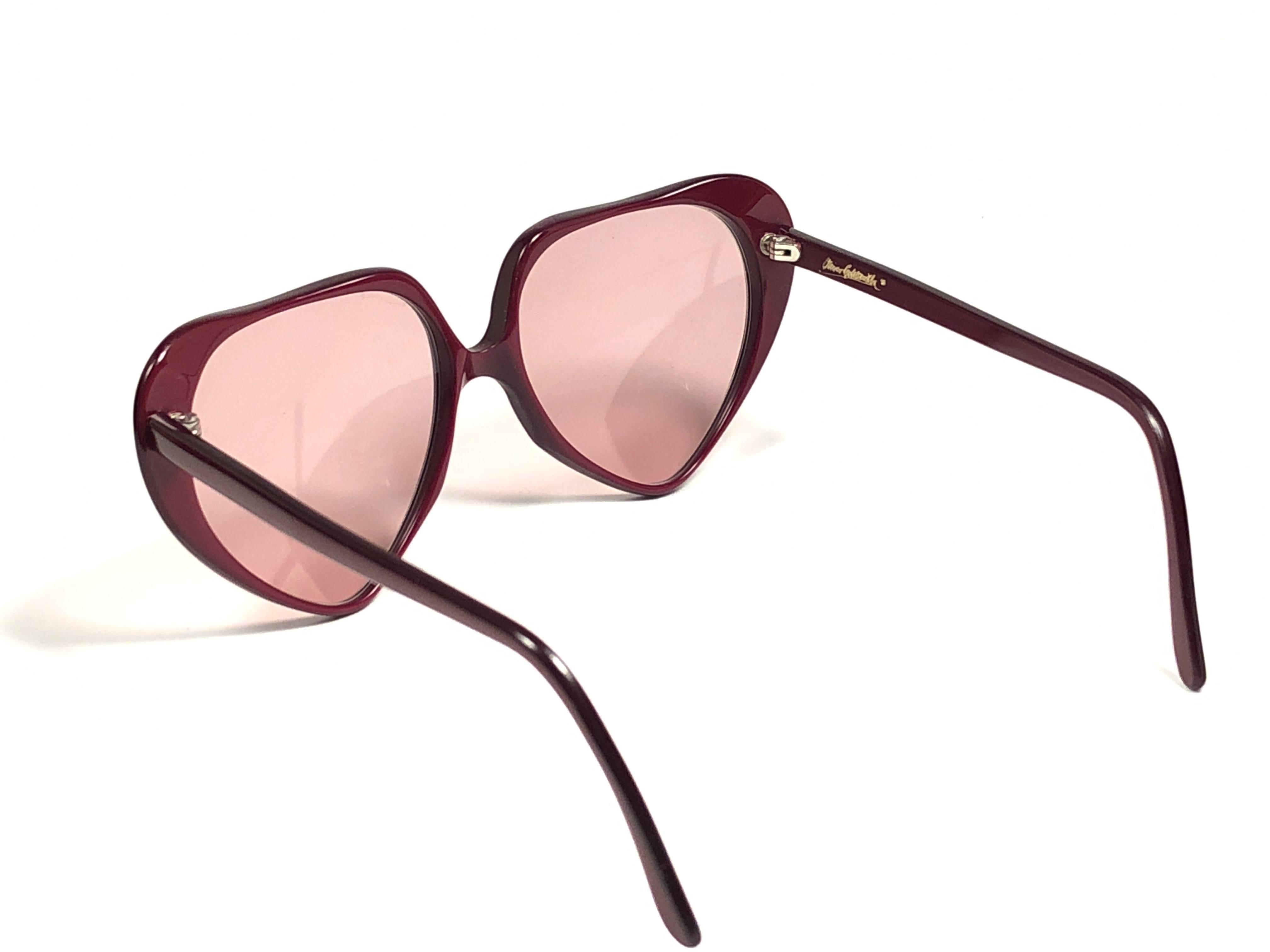 brown heart shaped sunglasses
